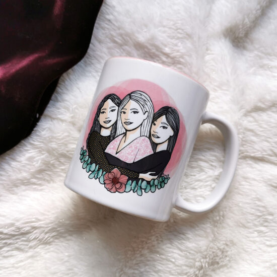 Impression illustration personnalisée sur mug